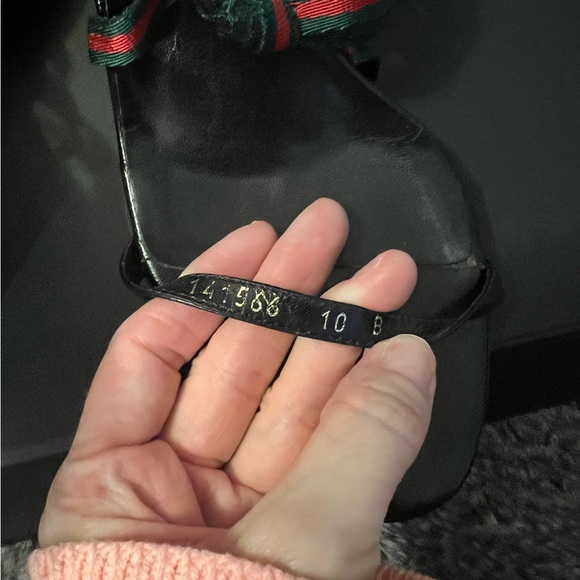 Vintage Gucci Cloth Mules/Pump Sandals - Picture 6 of 6